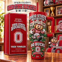 Columbus Buckeye Football Glam 40oz Tumbler
