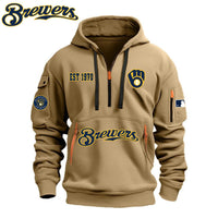 Milwaukee Script White Baseball Hoodie
