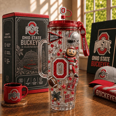 Columbus Buckeye Football Bling 40oz Tumbler