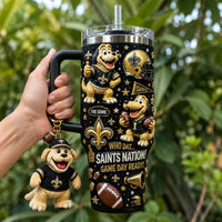 New Orleans Football Dazzle 40oz Tumbler