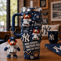 New York Yankee Baseball Glam 40oz Tumbler