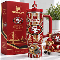 San Francisco Football Gilded 40oz Tumbler