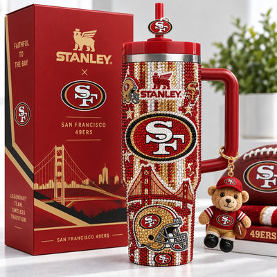 San Francisco Football Gilded 40oz Tumbler