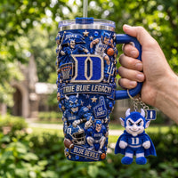 Durham Blue Basketball Luxe 40oz Tumbler