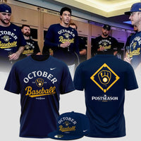 Milwaukee Baseball Postseason Navy Baseball T-Shirt