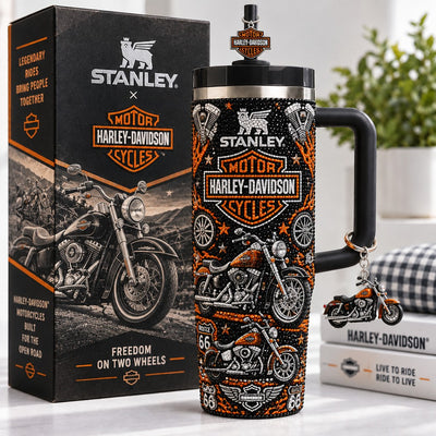 Open Road Motorcycle Bling 40oz Tumbler