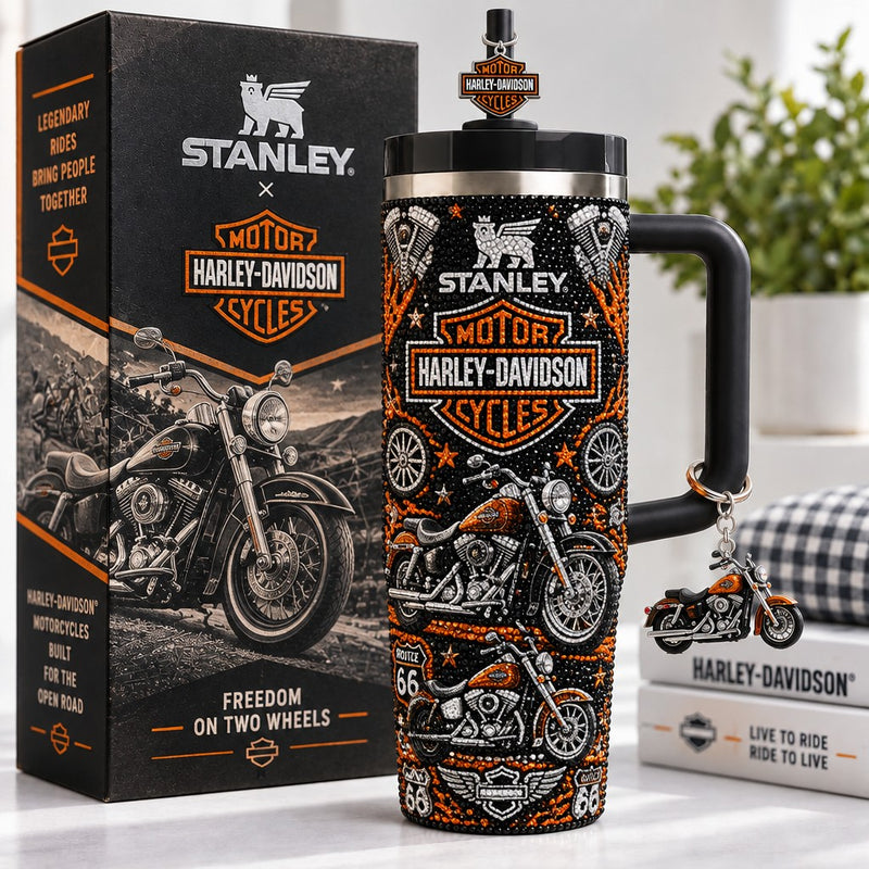 Open Road Motorcycle Bling 40oz Tumbler