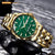 TRUMP Watch 2025 Luxury Gold –Brushed Emerald Dial – Gold Watch for Men