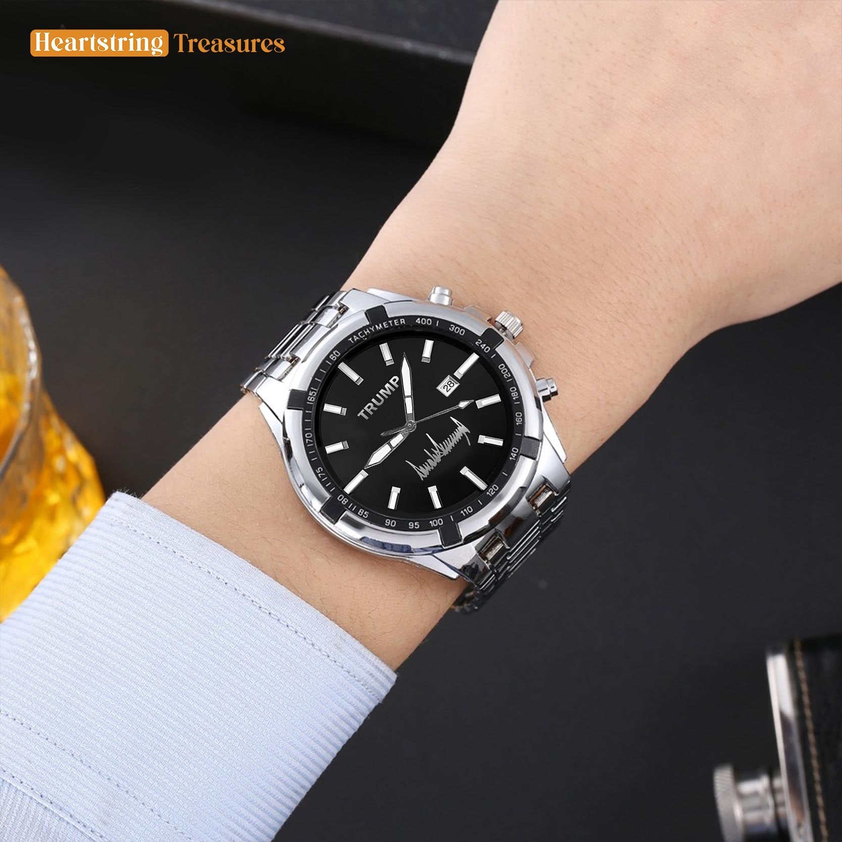 TRUMP Watch 2025 - Black Phantom Dial - Gift Watch for Fans