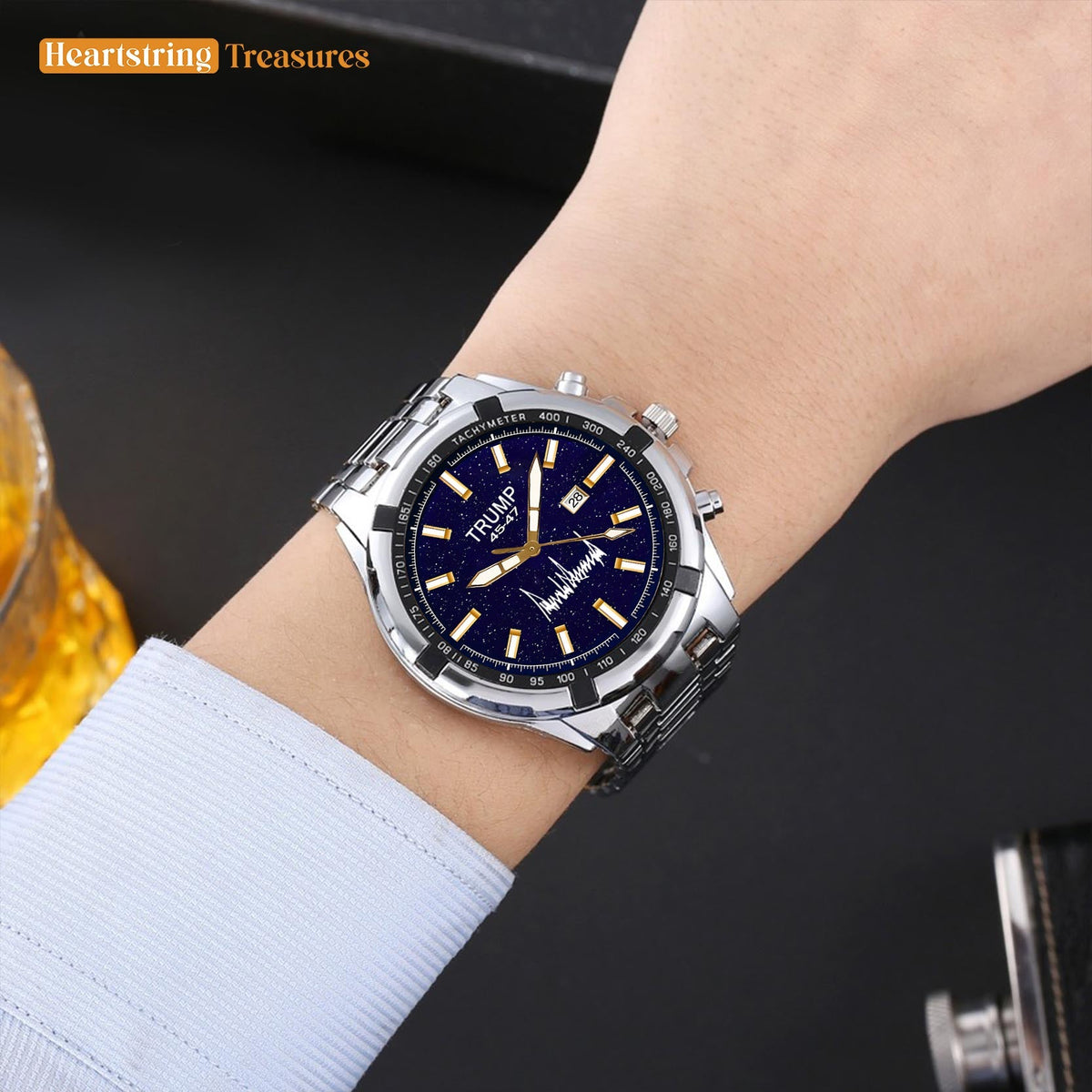 TRUMP Watch 45 - 47 Stainless steel - Galaxy Blue Dial