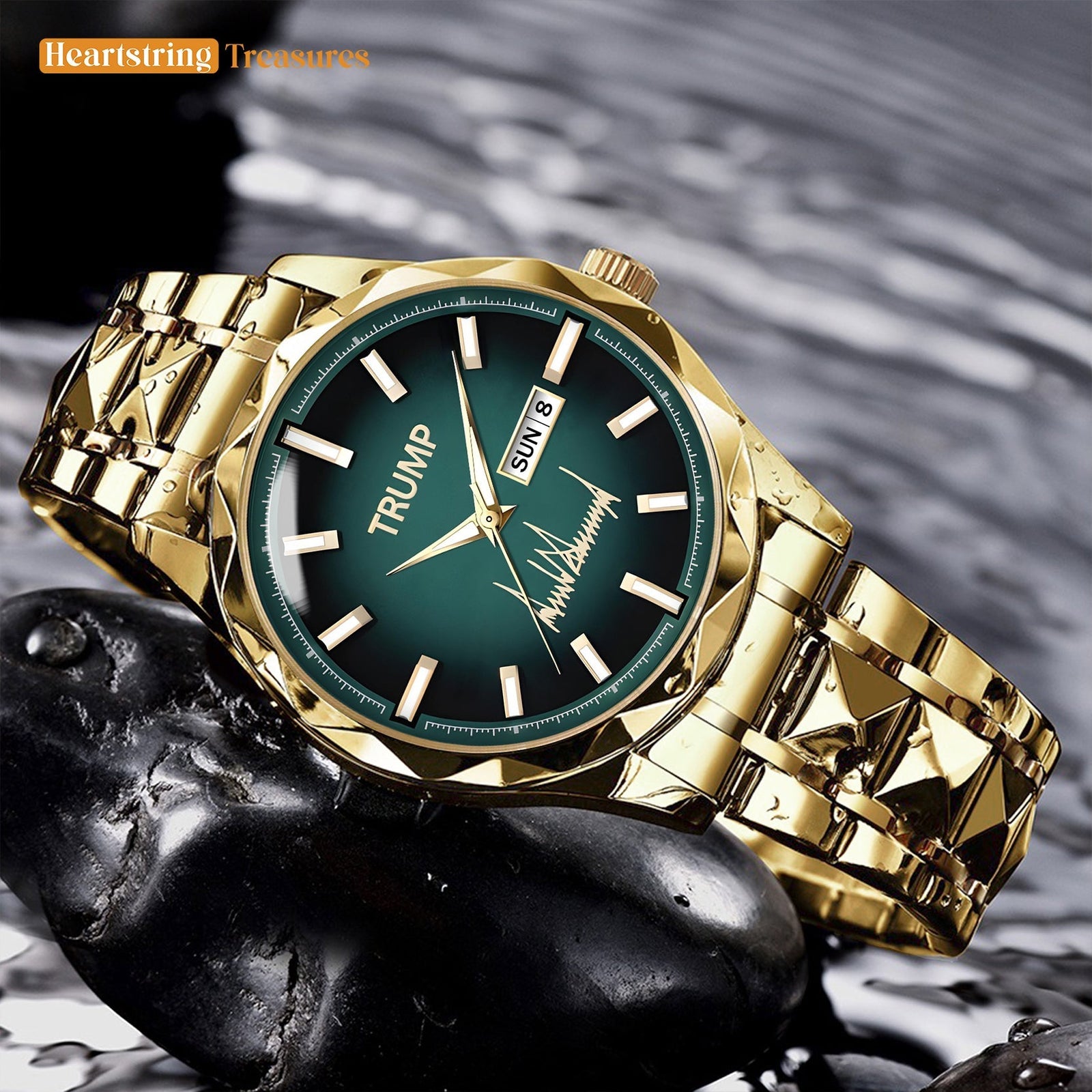 TRUMP Watch 2025 - Green Vortex - Gift Watch for Fans