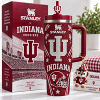 Indiana Hoosier Pride Glam 40oz Tumbler