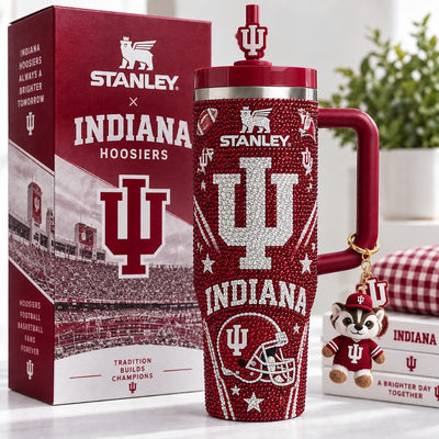 Indiana Hoosier Pride Glam 40oz Tumbler