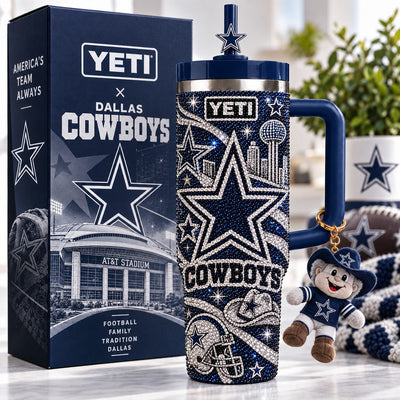 Dallas Football Bling 40oz Tumbler