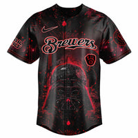 Milwaukee Galaxy Night Red Saber Baseball Jersey