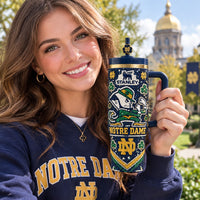 South Bend Irish Football Glam 40oz Tumbler