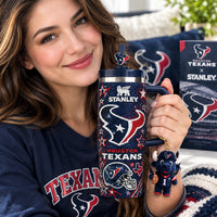 Houston Football Dazzle 40oz Tumbler