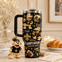 New Orleans Football Dazzle 40oz Tumbler