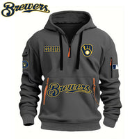 Milwaukee Script White Baseball Hoodie