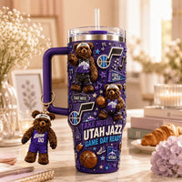 Utah Basketball Bling 40oz Tumbler