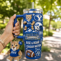 Provo Cougar Football Starry 40oz Tumbler