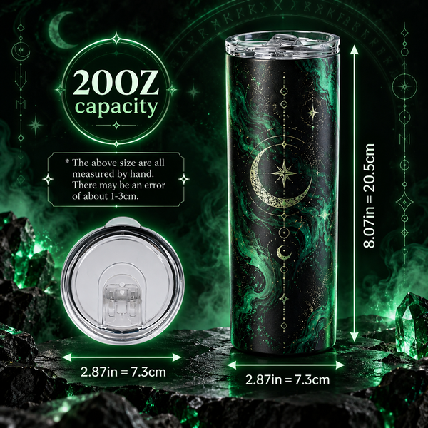 Storm Castle Rampart 20oz Tumbler - Size Chart