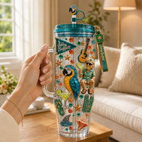 Island Margarita Parrot Jewel 40oz Tumbler