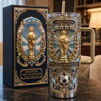 Argentina Football Luxe 40oz Tumbler
