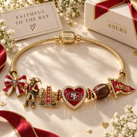 San Francisco Football Fan Charm Bracelet