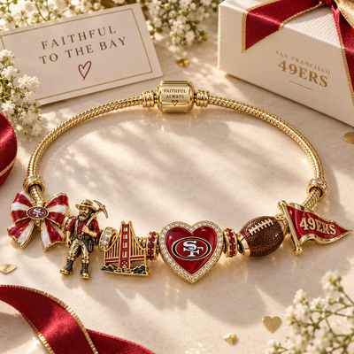 San Francisco Football Fan Charm Bracelet
