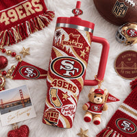 San Francisco Football Jewel 40oz Tumbler