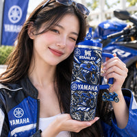 Blue Superbike Racing Glam 40oz Tumbler