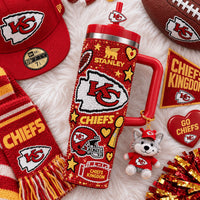 Kansas City Football Dazzle 40oz Tumbler