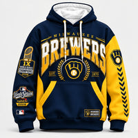 Milwaukee Gold Trim Baseball Hoodie
