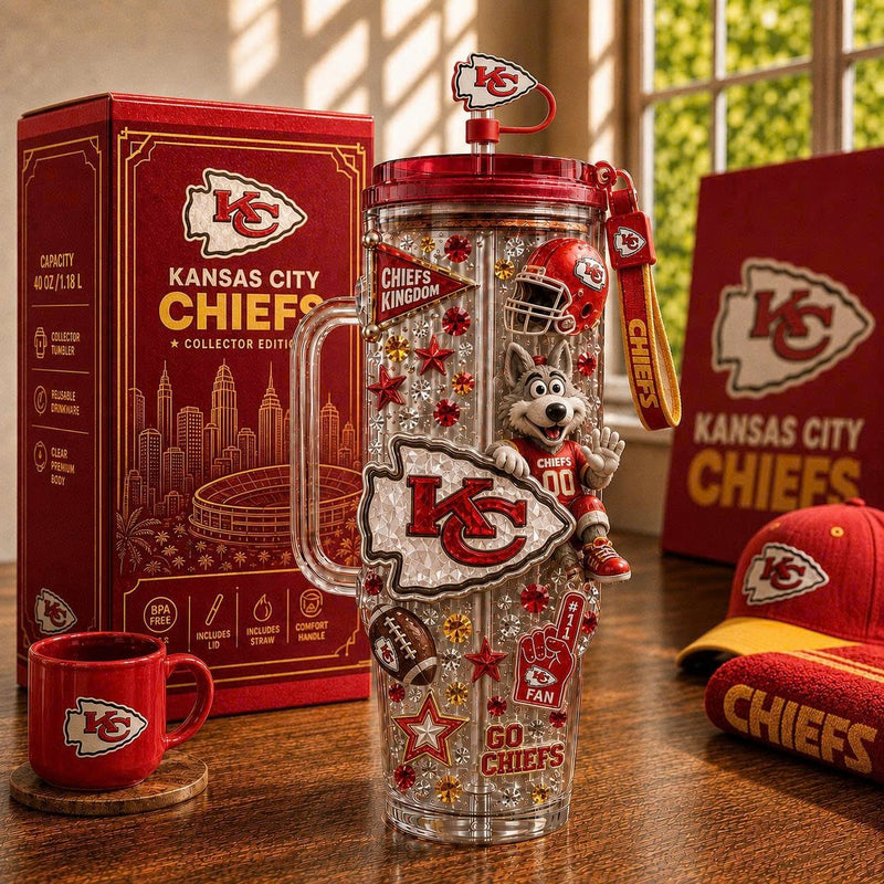 Kansas City Football Gilded 40oz Tumbler