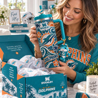 Miami Dolphin Football Gilded 40oz Tumbler