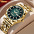 TRUMP Watch 2025 Luxury Gold – Mystic Green Dial  – Gold Watch for Men