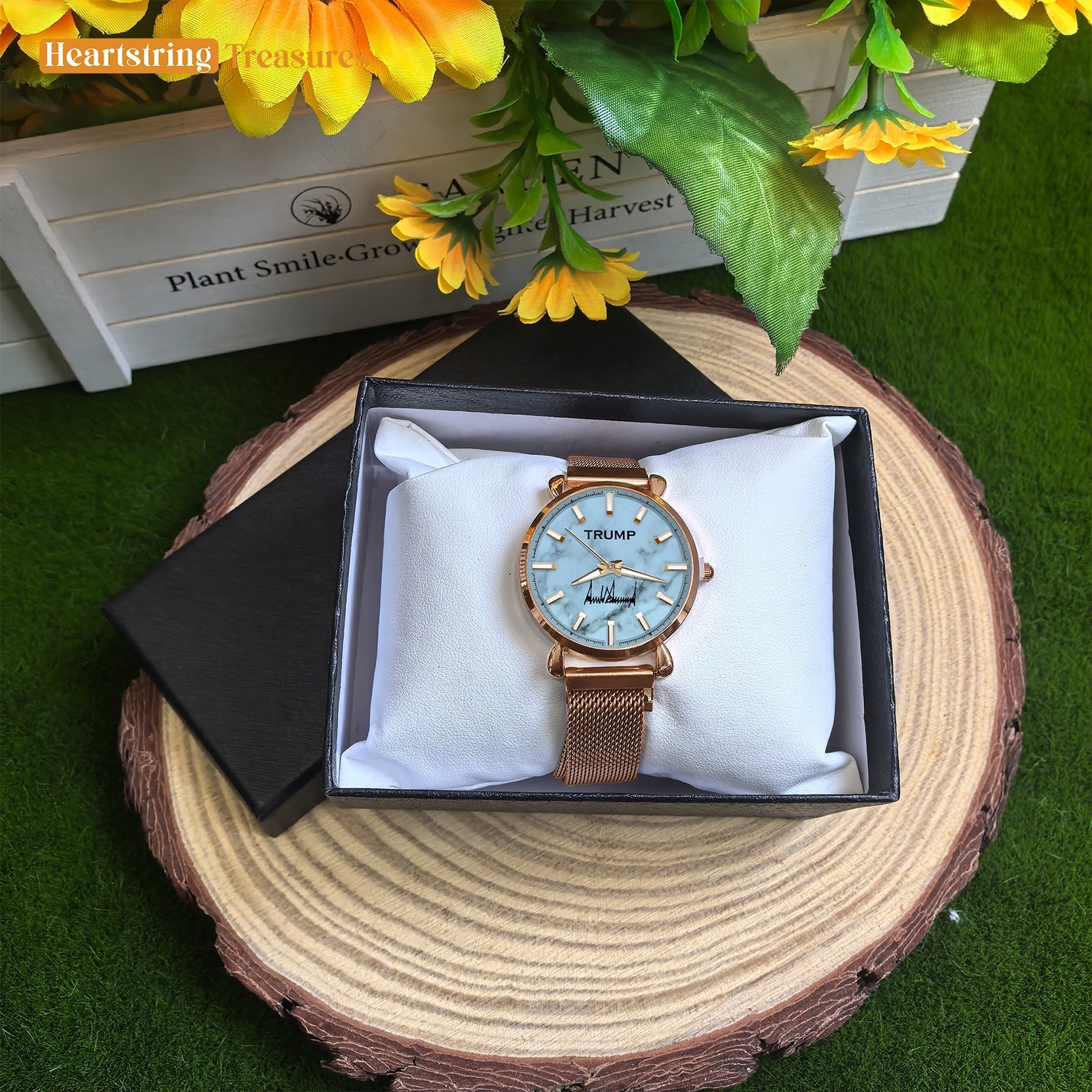 TRUMP Watch 2025 Luxury Gold - Deep Sea Dial - Gift Watch for Women