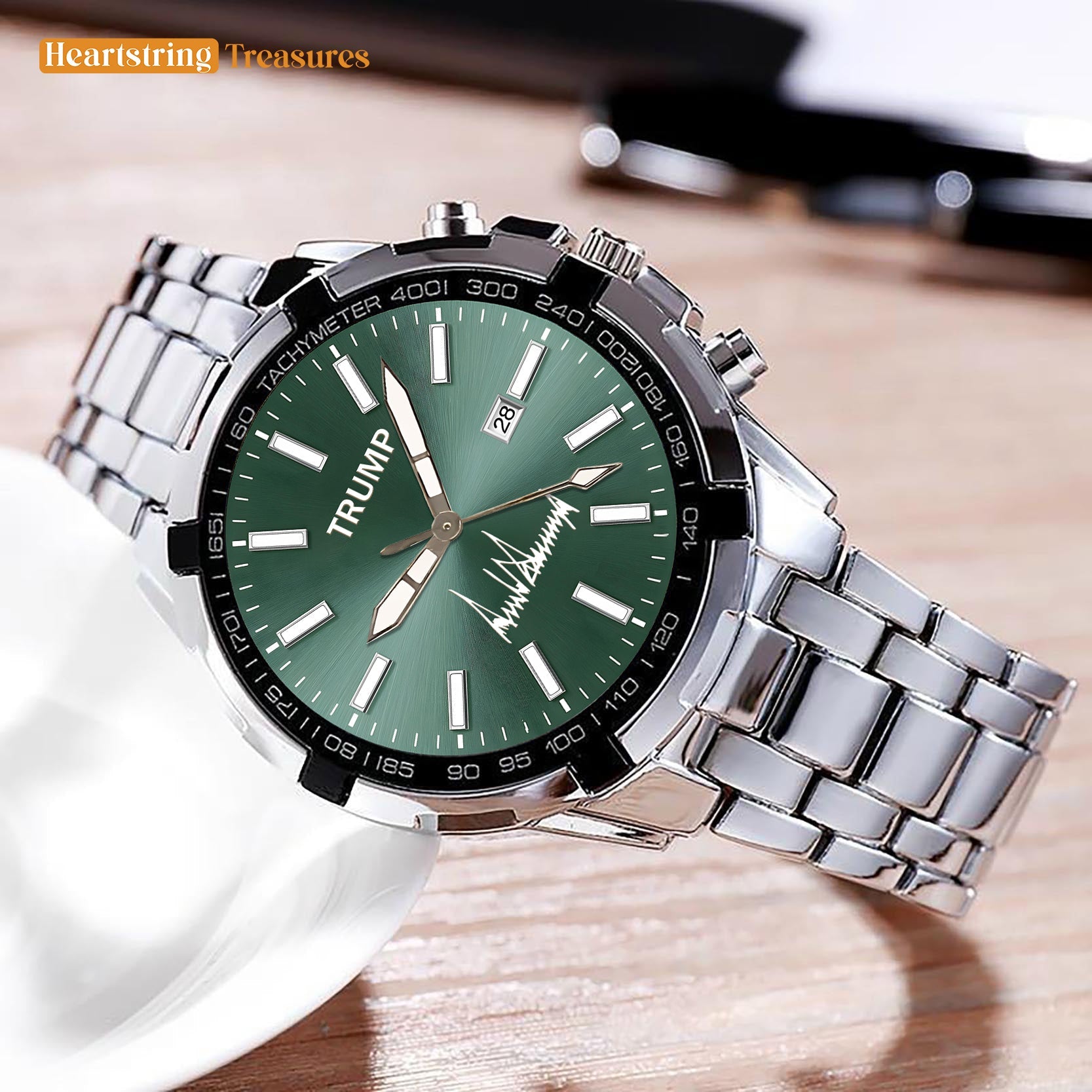 TRUMP Watch 2025 - Emerald Glow Dial - Gift Watch for Fans