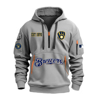 Milwaukee Retro Script White Baseball Hoodie