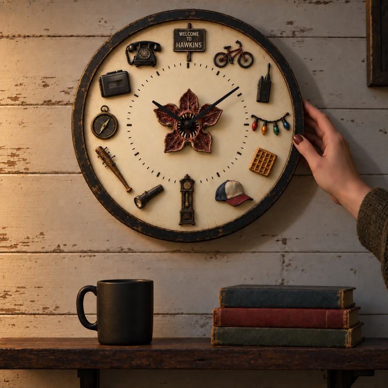Flickering Lights Story Wall Clock