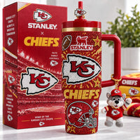 Kansas City Football Bling 40oz Tumbler