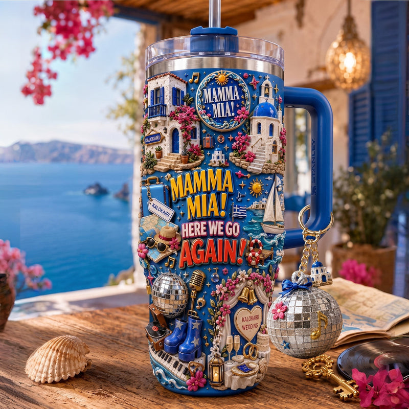 Greek Island Musical Dazzle 40oz Tumbler