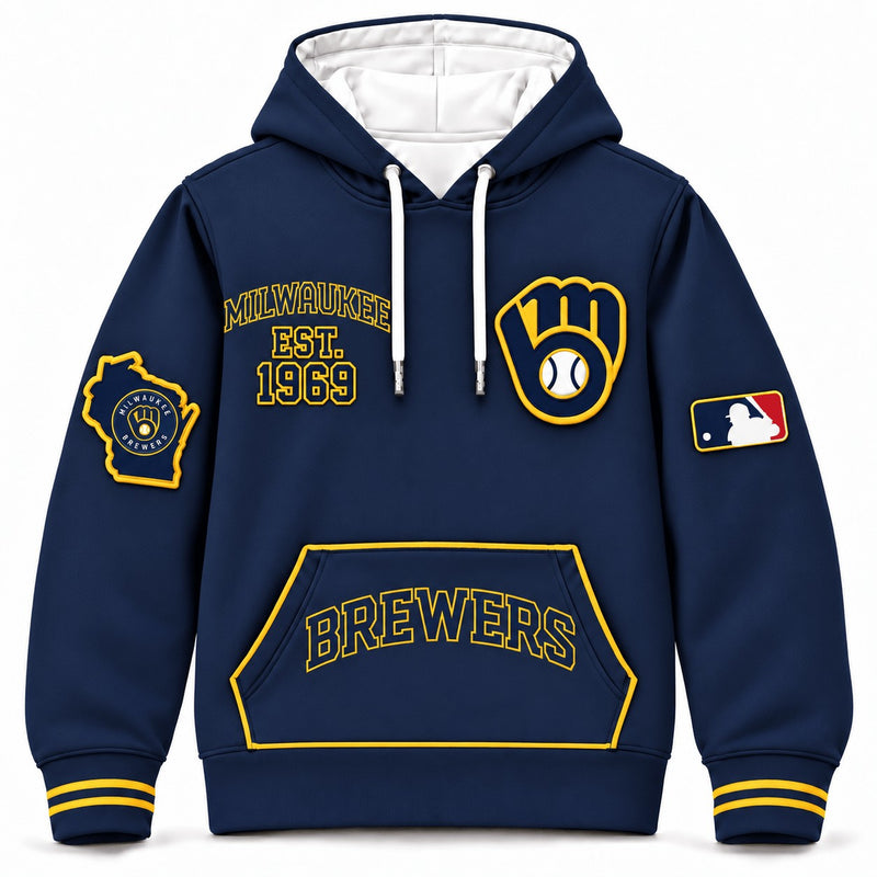 Milwaukee Pouch Baseball Hoodie