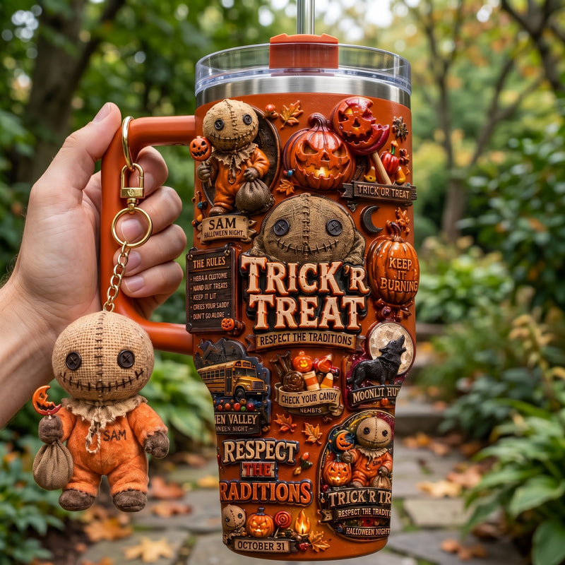 Halloween Trick Treat Aurora 40oz Tumbler