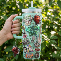 Punk Rock Green Dazzle 40oz Tumbler
