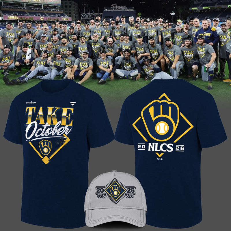 Milwaukee Take Diamond Navy Baseball T-Shirt