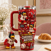 St Louis Baseball Jewel 40oz Tumbler