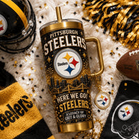 Pittsburgh Football Gilded 40oz Tumbler