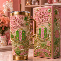 Pink and Green Sisterhood Starry 40oz Tumbler